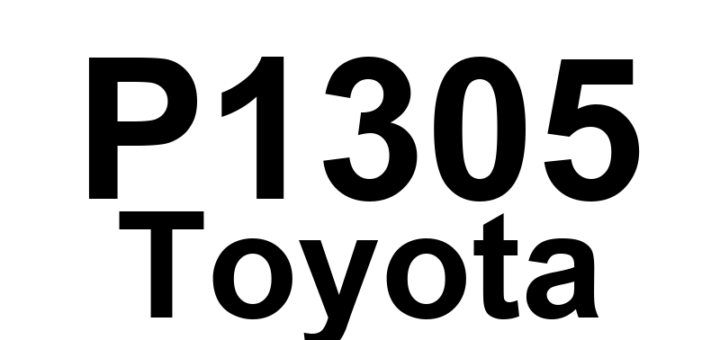 DTC P1305 Toyota - Definição em inglês: Igniter No. 2 Circuit Malfunction Definição em Português: Circuito do Ignição Nº 2 - Mau Funcionamento
