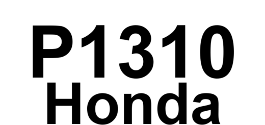 DTC P1310 Honda - Definição em inglês: ION Sensing Module Diagnosis Definição em Português: Módulo de Sensing de Íons - Diagnóstico