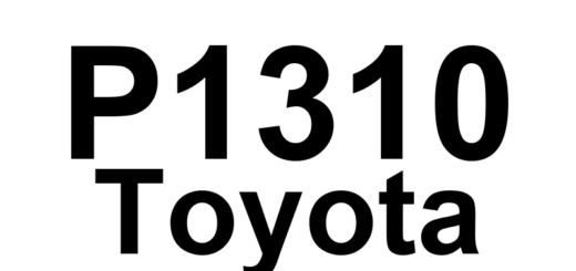 DTC P1310 Toyota - Definição em inglês: Igniter No. 3 Circuit Malfunction Definição em Português: Circuito do Ignição Nº 3 - Mau Funcionamento