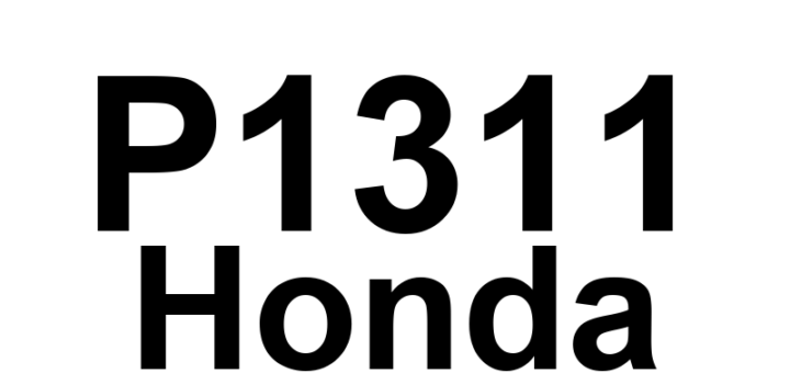 DTC P1311 Honda - Definição em inglês: ION Sensing Module Secondary Line 1 Circuit Malfunction Definição em Português: Módulo de Detecção de Íons - Mau funcionamento no circuito da Linha Secundária 1