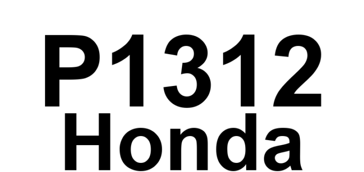 DTC P1312 Honda - Definição em inglês: ION Sensing Module Secondary Line 2 Circuit Malfunction Definição em Português: Módulo de Detecção de Íons - Mau Funcionamento no Circuito da Linha Secundária 2