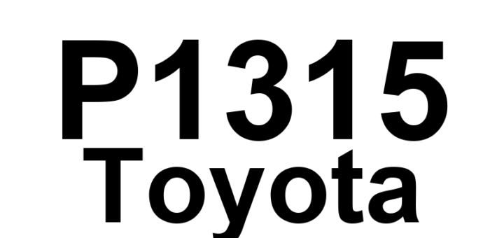 DTC P1315 Toyota - Definição em inglês: Igniter Circuit Malfunction (No.4) Definição em Português: Circuito do Ignição - Mau Funcionamento (Nº 4)