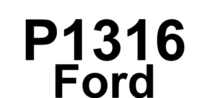 DTC P1316 Ford - Definição em inglês: Injector Circuit/IDM Codes Detected Definição em Português: Circuito do Injetor/IDM - Códigos Detectados