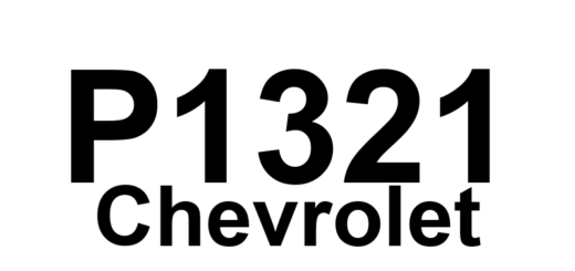 DTC P1321 Chevrolet - Definição em inglês: Crankshaft Position (CKP) Reluctor Wheel Performance. Definição em Português: Roda Relutora do Sensor de Posição do Virabrequim (CKP) - Desempenho.