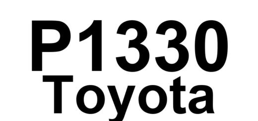 DTC P1330 Toyota - Definição em inglês: Igniter No. 7 Circuit Malfunction Definição em Português: Circuito do Ignição Nº 7 - Mau Funcionamento