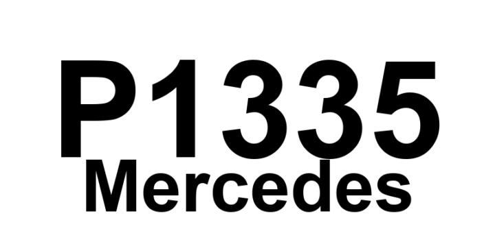 DTC P1335 Mercedes - Definição em inglês: Crankshaft position sensor L5/6 Definição em Português: Sensor de posição do virabrequim - L5/6