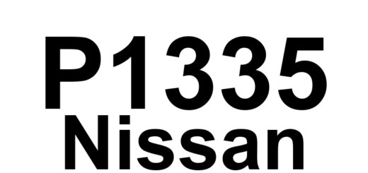 DTC P1335 Nissan - Definição em inglês: Crankshaft Position Reference Sensor Circuit Malfunction Definição em Português: Sensor de Referência da Posição do Virabrequim - Mau Funcionamento do Circuito