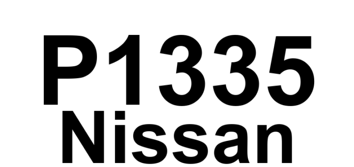 DTC P1335 Nissan - Definição em inglês: Crankshaft Position Reference Sensor Circuit Malfunction Definição em Português: Sensor de Referência da Posição do Virabrequim - Mau Funcionamento do Circuito