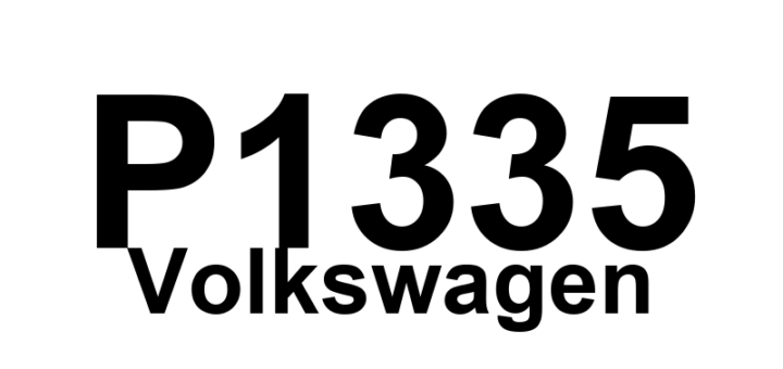 DTC P1335 Volkswagen - Definição em inglês: Engine Torque Monitoring 2 Control Limit Exceeded Definição em Português: Monitoramento de Torque do Motor 2 - Limite de Controle Excedido