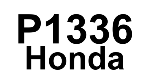 DTC P1336 Honda - Definição em inglês: Crankshaft Speed Fluctuation Sensor Circuit Malfunction Definição em Português: Sensor de Flutuação de Velocidade do Virabrequim - Mau Funcionamento do Circuito