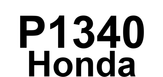 DTC P1340 Honda - Definição em inglês: ION Sensing Module Cylinder ID Malfunction Definição em Português: Módulo de Detecção de Íons - Mau Funcionamento na Identificação do Cilindro