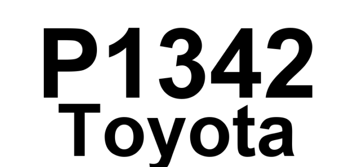 DTC P1342 Toyota - Definição em inglês: Camshaft Position Sensor "A" Low Input (MRE) Definição em Português: Sensor de Posição do Eixo de Cames "A" - Entrada Baixa (MRE)