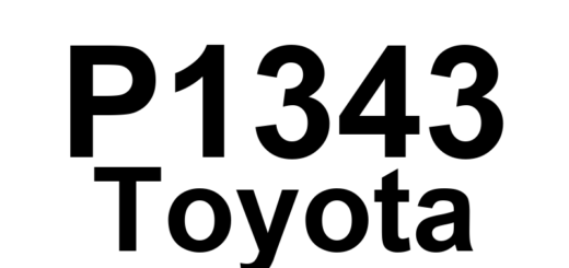 DTC P1343 Toyota - Definição em inglês: Camshaft Position Sensor "A" High Input (MRE) Definição em Português: Sensor de Posição do Comando de Válvulas "A" - Entrada Alta (MRE)