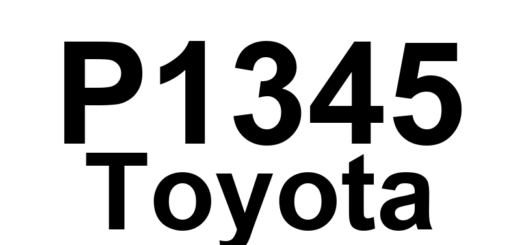 DTC P1345 Toyota - Definição em inglês: VVT Sensor/Camshaft Position Sensor Circuit Malfunction (Bank 1) Definição em Português: Sensor VVT/Sensor de Posição do Comando de Válvulas - Mau funcionamento do circuito (Banco 1)