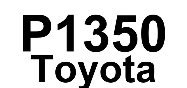 DTC P1350 Toyota - Definição em inglês: VVT Sensor/Camshaft Position Sensor Circuit Malfunction (Bank 2) Definição em Português: Sensor de VVT/Sensor de Posição do Eixo de Comando - Mau Funcionamento do Circuito (Banco 2)