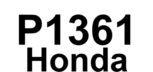DTC P1361 Honda - Definição em inglês: Top Dead Center Sensor Intermittent Signal Definição em Português: Sensor do Ponto Morto Superior - Sinal Intermitente