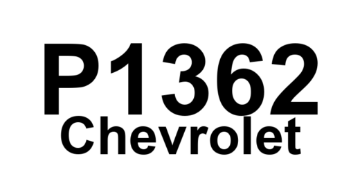 DTC P1362 Chevrolet - Definição em inglês: Ignition Bypass Circuit Low Voltage Definição em Português: Circuito de Ignição - Baixa Voltagem de Desvio