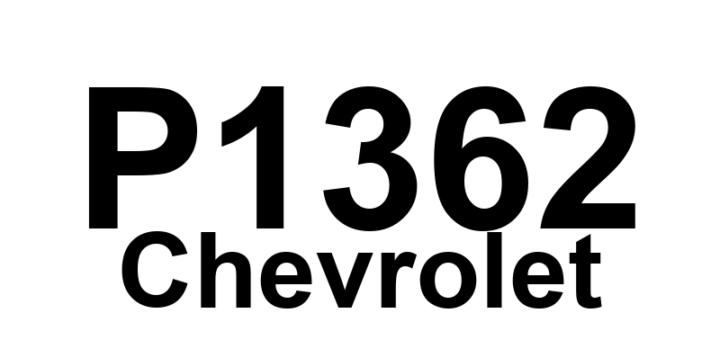 DTC P1362 Chevrolet - Definição em inglês: Ignition Bypass Circuit Low Voltage Definição em Português: Circuito de Ignição - Baixa Voltagem de Desvio