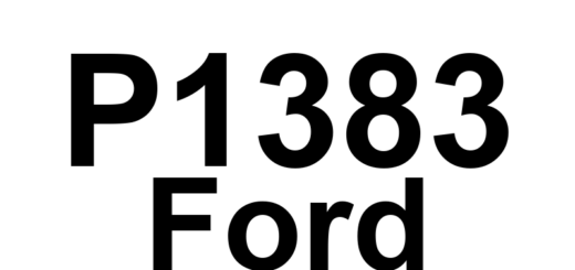 DTC P1383 Ford - Definição em inglês: Variable Cam Timing Overretarded (Bank #1) Definição em Português: Temporização Variável do Comando - Atraso Excessivo (Banco 1)