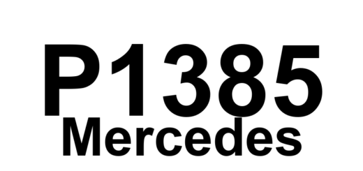 DTC P1385 Mercedes - Definição em inglês: RL knock sensor Definição em Português: Sensor de detonação RL - Problema detectado