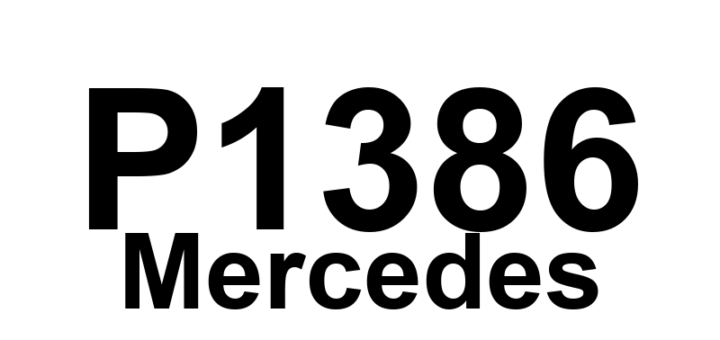 DTC P1386 Mercedes - Definição em inglês: right remove knock regulation controller (N3/12) Definição em Português: Controlador de regulação de detonação removido à direita (N3/12).