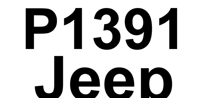 DTC P1391 Jeep - Definição em inglês: CKP Or CMP Sensor Signal Intermittent Definição em Português: (Sensor CKP ou CMP - Sinal Intermitente)
