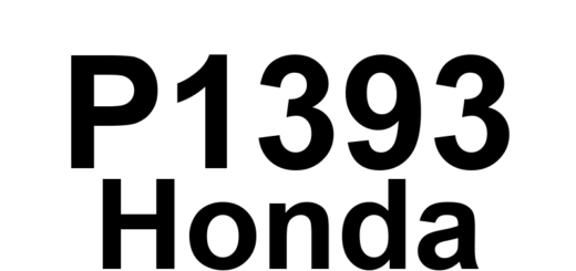 DTC P1393 Honda - Definição em inglês: Acceleration 'G' Sensor Circuit High Input Definição em Português: Sensor de Aceleração 'G' - Sinal de Entrada Alto