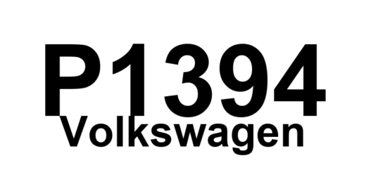 DTC P1394 Volkswagen - Definição em inglês: Ignition Coil Power Output Stage 2 Electrical Malfunction Definição em Português: Etapa de Saída de Potência da Bobina de Ignição 2 - Mau Funcionamento Elétrico