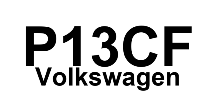 DTC P13CF Volkswagen - Definição em inglês: Sensor for internal pressure of cylinder 1 Short circuit to ground Definição em Português: Sensor de pressão interna do cilindro 1 - Curtocircuito à massa