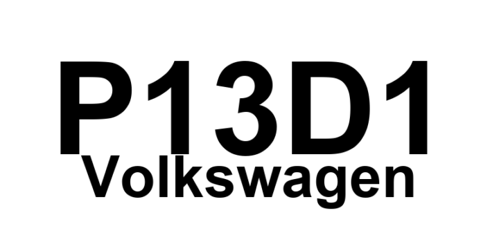 DTC P13D1 Volkswagen - Definição em inglês: Sensor for internal pressure of cylinder 2 Electrical malfunction Definição em Português: Sensor de pressão interna do cilindro 2 - Mau funcionamento elétrico