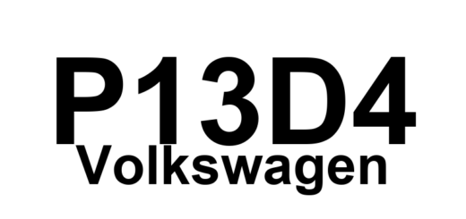 DTC P13D4 Volkswagen - Definição em inglês: Sensor for internal pressure of cylinder 3 Electrical malfunction Definição em Português: Sensor de pressão interna do cilindro 3 - Mau funcionamento elétrico.
