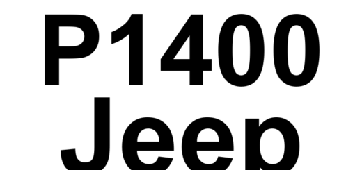 DTC P1400 Jeep - Definição em inglês: Aftermarket Calibration Detected/Warranty Coverage Confirmation Required Definição em Português: Calibração Pós-Venda Detectada/Confirmação de Cobertura de Garantia Necessária.