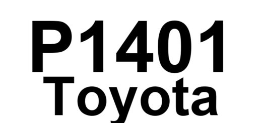 DTC P1401 Toyota - Definição em inglês: Sub-Throttle Position Sensor Range/Performance Definição em Português: Sensor de Posição do Subacelerador - Faixa/Desempenho