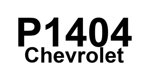 DTC P1404 Chevrolet - Definição em inglês: Exhaust Gas Recirculation Error (EGR Solenoid 2) Definição em Português: Erro no sistema de Recirculação dos Gases de Escape - Solenoide EGR 2
