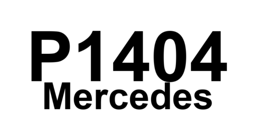 DTC P1404 Mercedes - Definição em inglês: Exhaust gas recirculation AHR closed-loop control Definição em Português: Controle de malha fechada da recirculação dos gases de escape AHR