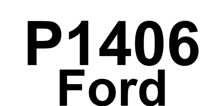 DTC P1406 Ford - Definição em inglês: DPFE Sensor Downstream Hose Off Or Plugged Definição em Português: Mangueira a jusante do sensor DPFE - Desconectada ou obstruída.