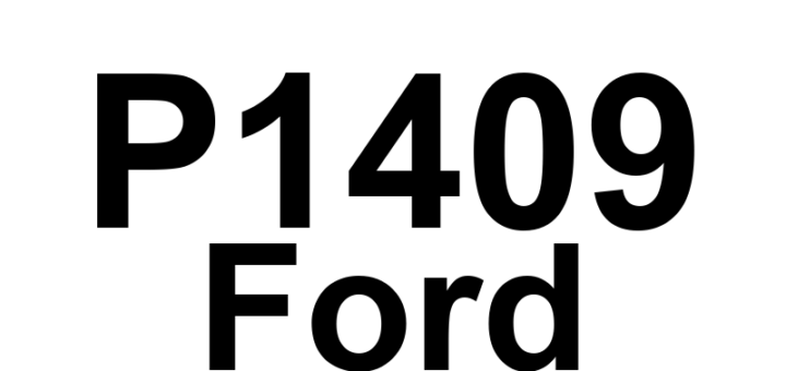 DTC P1409 Ford - Definição em inglês: EGR Vacuum Regulator Solenoid Circuit Malfunction Definição em Português: Solenoide do Regulador de Vácuo da EGR - Mau funcionamento do circuito