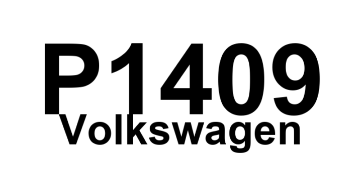 DTC P1409 Volkswagen - Definição em inglês: Tank Ventilation Valve Circuit Malfunction Conditions Definição em Português: Válvula de Ventilação do Tanque - Mau Funcionamento no Circuito