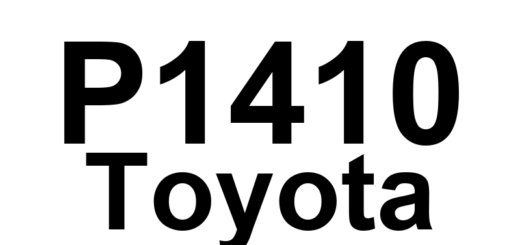 DTC P1410 Toyota - Definição em inglês: EGR Valve Position Sensor Circuit Malfunction Definição em Português: Circuito do Sensor de Posição da Válvula EGR - Mau Funcionamento