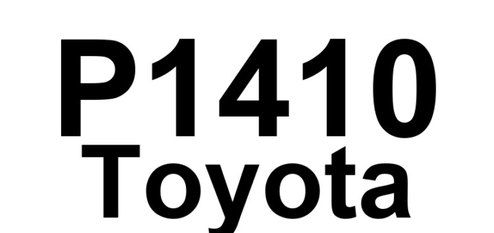 DTC P1410 Toyota - Definição em inglês: EGR Valve Position Sensor Circuit Malfunction Definição em Português: Circuito do Sensor de Posição da Válvula EGR - Mau Funcionamento