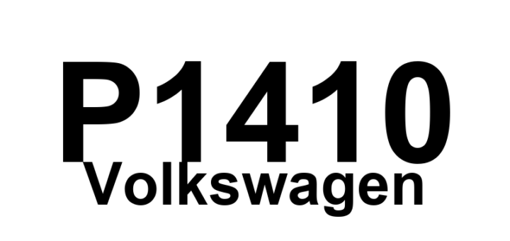 DTC P1410 Volkswagen - Definição em inglês: Tank Ventilation Valve Circuit Short to B+ Definição em Português: Válvula de Ventilação do Tanque - Circuito em Curto para B+