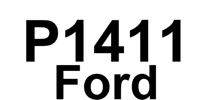 DTC P1411 Ford - Definição em inglês: Secondary Air Injection System Downstream Flow Definição em Português: Sistema de Injeção de Ar Secundário - Fluxo Abaixo do Normal