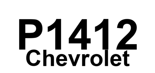 DTC P1412 Chevrolet - Definição em inglês: Exhaust Gas Recirculation (EGR) Cooler Bypass Valve Control Circuit 2 High Voltage Definição em Português: Válvula de Desvio do Cooler de Recirculação dos Gases de Escape (EGR) - Circuito de Controle 2 com Alta Voltagem