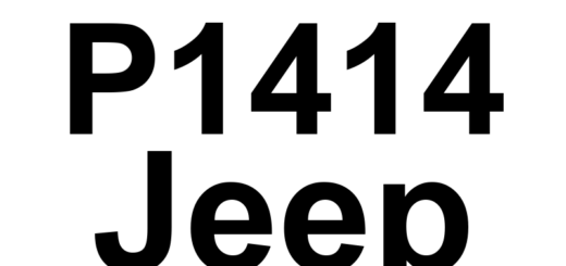 DTC P1414 Jeep - Definição em inglês: Cylinder 4 Reactivation Control Performance Definição em Português: Controle de Reativação do Cilindro 4 - Desempenho Irregular