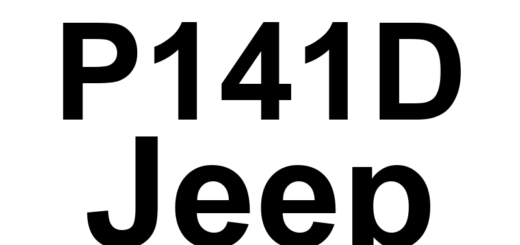 DTC P141D Jeep - Definição em inglês: Starter Relay Feedback Open Circuit Performance Definição em Português: Relé de Partida - Desempenho do Circuito Aberto (realimentação)