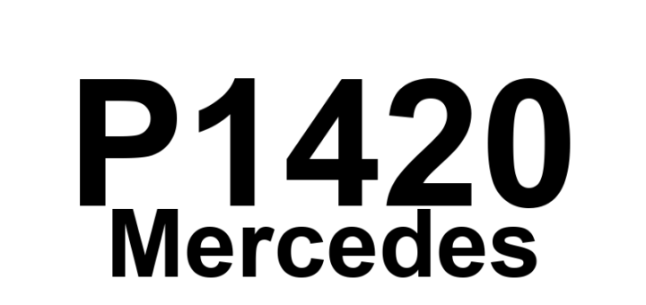 DTC P1420 Mercedes - Definição em inglês: air pump switch-over valve (Y32) Definição em Português: Válvula de comutação da bomba de ar (Y32)