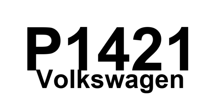 DTC P1421 Volkswagen - Definição em inglês: Secondary Air Injector Valve Circuit Short to Ground Definição em Português: Circuito da Válvula de Injeção de Ar Secundário - Curto para o Terra