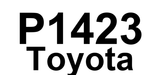 DTC P1423 Toyota - Definição em inglês: Fuel Tank Gross Leak Definição em Português: Tanque de Combustível - Vazamento Grave