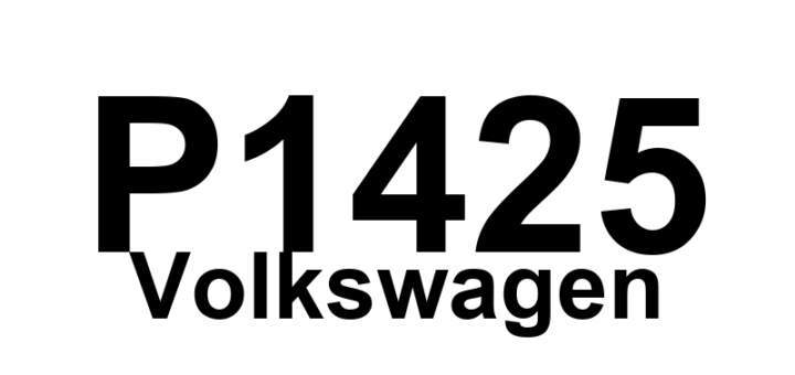 DTC P1425 Volkswagen - Definição em inglês: Tank Ventilation Valve Short to Ground Definição em Português: Válvula de Ventilação do Tanque - Curto-circuito à Massa