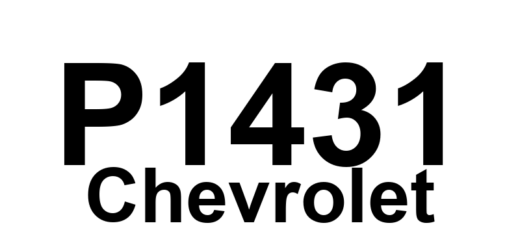 DTC P1431 Chevrolet - Definição em inglês: Fuel Level Sensor 2 Signal Range/Performance Definição em Português: Sensor de Nível de Combustível 2 - Faixa de Sinal/Desempenho